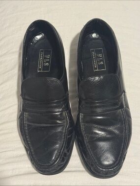 Florsheim Men’s Black Leather Loafers size 10D